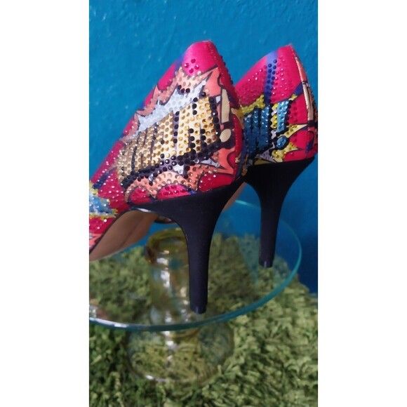 INC International Concepts Shoes - BAM! POW! INC International Concepts Comic Book Hero Stiletto Pumps Size 5M